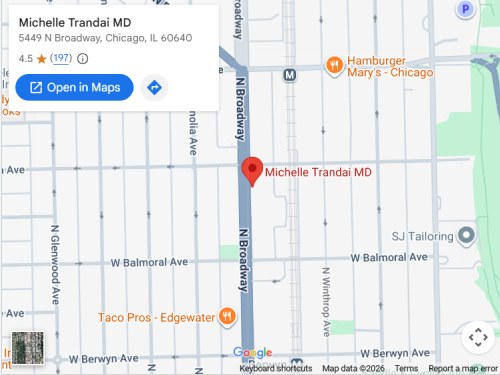 Get Directions From Your Location to Michelle Trandai MD